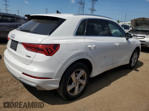 2020 Audi Q3 Premium with VIN WA1AECF32L1032479, listed as a Copart auction lot 63479405 with 94,368 mi miles and Clean title. Bid and sale history available at DreamBid. Image 3.