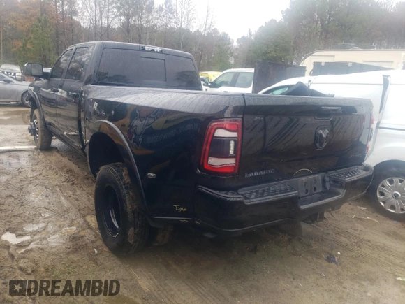 2021 Ram 3500 Laramie with VIN 3C63RRJL1MG528851, listed as a Copart auction lot 82145314 with 39,166 mi miles and Salvage Title. Bid and sale history available at carsss.com. Image 2.