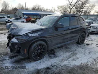 2023 BMW X3 xDrive30i with VIN 5UX53DP00P9P29517, listed as a Copart auction lot 45279855 with 0 mi miles and Salvage Title. Bid and sale history available at carsss.com. Image 1.