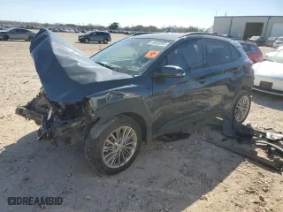 2021 Hyundai Kona SEL with VIN KM8K22AA2MU738964, listed as a Copart auction lot 46850085 with 66,243 mi miles and Salvage Title. Bid and sale history available at carsss.com. Image 1.