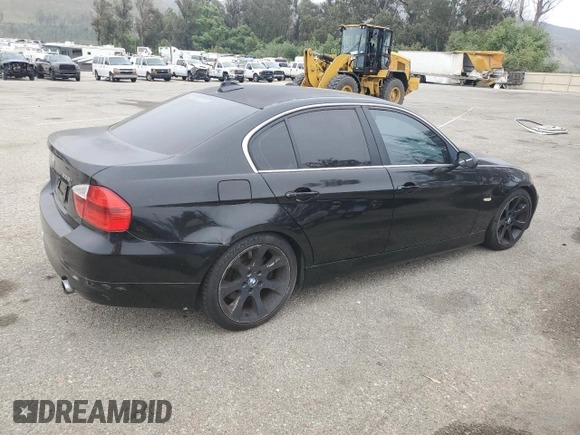 2007 BMW 3 Series 335i with VIN WBAVB73547VF54459, listed as a Copart auction lot 59791315 with 127,018 mi miles and Salvage title. Bid and sale history available at DreamBid. Image 3.