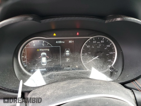 2023 Nissan Versa SR with VIN 3N1CN8FVXPL824846, listed as a Copart auction lot 53151065 with 25,984 mi miles and Salvage title. Bid and sale history available at DreamBid. Image 9.