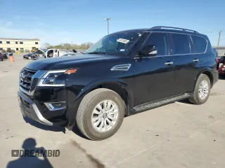 2023 Nissan Armada SV with VIN JN8AY2AD8P9693887, listed as a Copart auction lot 50410685 with 30,355 mi miles and Salvage title. Bid and sale history available at DreamBid. Image 1.