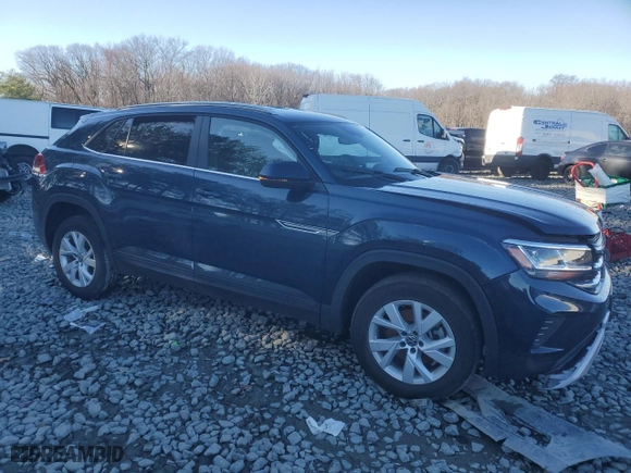 2021 Volkswagen Atlas Cross Sport 2.0T S with VIN 1V2GC2CA5MC231193, listed as a Copart auction lot 86912884 with 25,595 mi miles and Salvage Title. Bid and sale history available at carsss.com. Image 4.