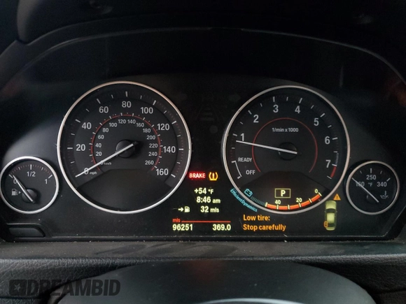 2013 BMW 3 Series 335i with VIN WBA3A9G52DNP36220, listed as a Copart auction lot 85904914 with 96,251 mi miles and Salvage title. Bid and sale history available at DreamBid. Image 9.