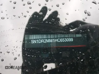 2017 Nissan Pathfinder Platinum с VIN 5N1DR2MM1HC653099, выставлен на аукционе Copart как лот 61211755 с пробегом 93 976 миль миль и Списание • Salvage title. История ставок и продаж доступна на DreamBid. Изображение 13.