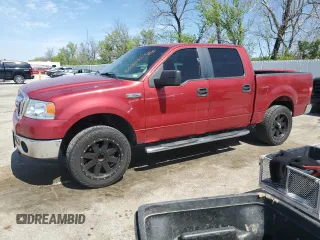 2008 Ford F-150 XLT with VIN 1FTPW14V78FA62738, listed as a Copart auction lot 53431825 with 169,630 mi miles and Salvage title. Bid and sale history available at DreamBid. Image 1.