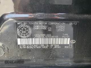 2013 Lexus GS 350 z VIN JTHCE1BL5D5008193, wystawiony jako Copart lot #54364265 z przebiegiem 142 310 mil mil oraz Szkoda całkowita • Salvage title. Historia ofert i sprzedaży dostępna na DreamBid. Obrazek 12.
