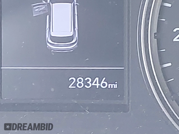 2020 Hyundai Santa Fe SE with VIN 5NMS23AD2LH220153, listed as a IAAI auction lot 42344499 with 28,346 mi miles and . Bid and sale history available at DreamBid. Image 16.