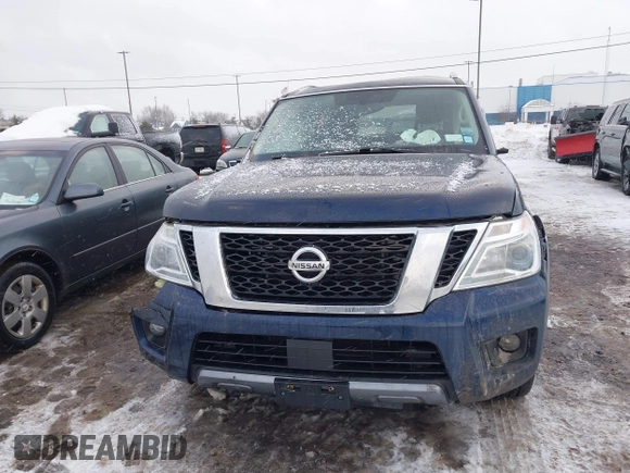 2020 Nissan Armada SL with VIN JN8AY2NC5LX519119, listed as a IAAI auction lot 41447880 with 100,862 mi miles. Bid and sale history available at carsss.com. Image 12.