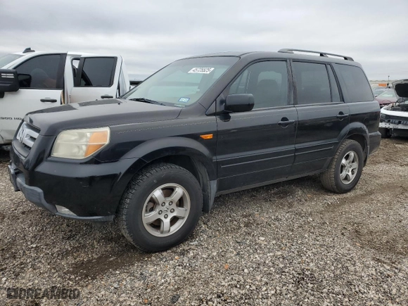2007 Honda Pilot EX-L with VIN 5FNYF28677B043543, listed as a Copart auction lot 45725525 with 250,759 mi miles and Salvage Title. Bid and sale history available at carsss.com. Image 1.