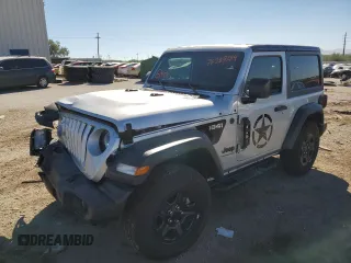 2023 Jeep Wrangler Sport with VIN 1C4HJXAG4PW582079, listed as a Copart auction lot 76287284 with 20,940 mi miles and Salvage title. Bid and sale history available at DreamBid. Image 1.