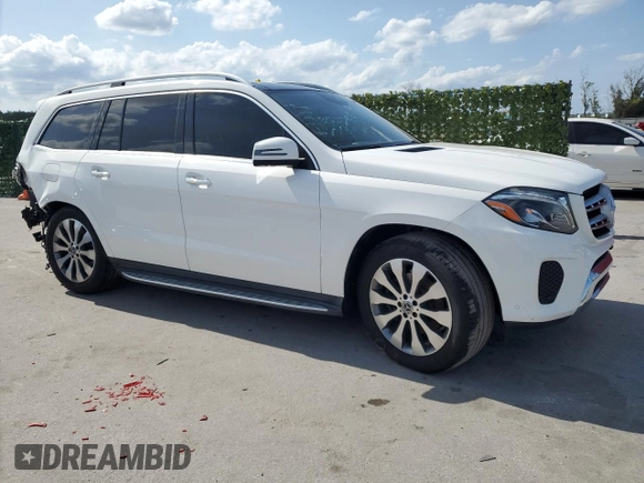 2019 Mercedes-Benz GLS 450 with VIN 4JGDF6EE5KB224357, listed as a Copart auction lot 56689304 with 84,243 mi miles and Salvage Title. Bid and sale history available at DreamBid. Image 4.