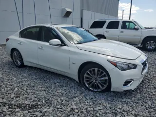 2020 Infiniti Q50 3.0t LUXE with VIN JN1EV7AP3LM208515, listed as a Copart auction lot 52169055 with 47,292 mi miles and Salvage Title. Bid and sale history available at carsss.com. Image 4.