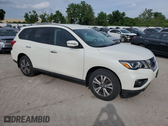 2017 Nissan Pathfinder SL with VIN 5N1DR2MM7HC668223, listed as a Copart auction lot 60263695 with 83,596 mi miles and Clean title. Bid and sale history available at DreamBid. Image 4.