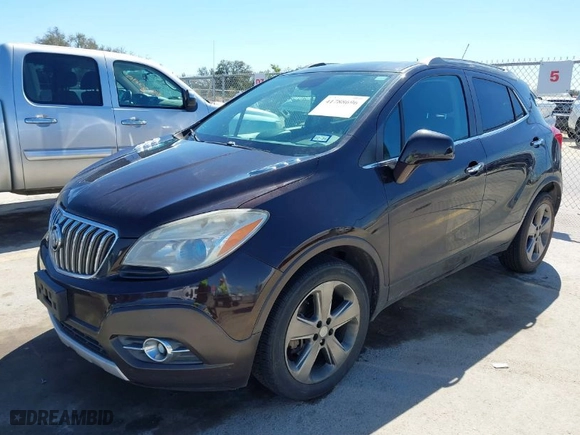 2013 Buick Encore Convenience with VIN KL4CJBSBXDB128254, listed as a IAAI auction lot 41788696 with 98,295 mi miles. Bid and sale history available at carsss.com. Image 2.