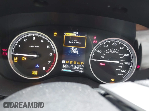 2020 Subaru Forester Limited with VIN JF2SKAUC7LH515341, listed as a IAAI auction lot 42425842 with 80,557 mi miles and . Bid and sale history available at DreamBid. Image 7.