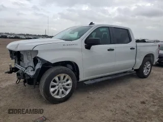 2024 Chevrolet Silverado 1500 Custom with VIN 3GCPDBEK0RG205397, listed as a Copart auction lot 47417315 with 750 mi miles and Salvage Title. Bid and sale history available at DreamBid. Image 1.