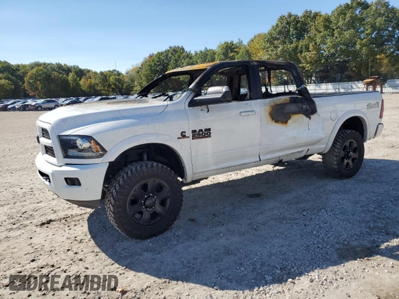 2017 Ram 2500 Laramie with VIN 3C6UR5FL3HG558591, listed as a Copart auction lot 75864824 with 0 mi miles and Salvage Title. Bid and sale history available at carsss.com. Image 1.