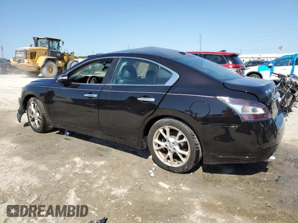 2014 Nissan Maxima SV with VIN 1N4AA5AP3EC471047, listed as a Copart auction lot 53135485 with 82,808 mi miles and Non repairable. Bid and sale history available at DreamBid. Image 2.