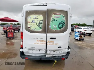 2023 Ford Transit with VIN 1FTYE1CGXPKA13081, listed as a Copart auction lot 55583935 with 126,698 mi miles and Salvage title. Bid and sale history available at DreamBid. Image 6.