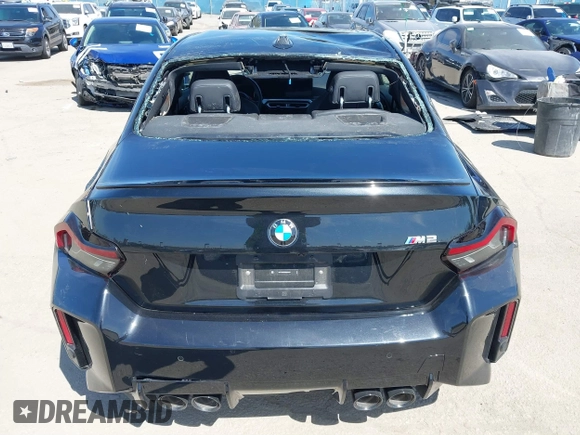 2024 BMW M2 with VIN 3MF13DM03R8E32448, listed as a IAAI auction lot 41849327 with 4,856 mi miles. Bid and sale history available at carsss.com. Image 16.