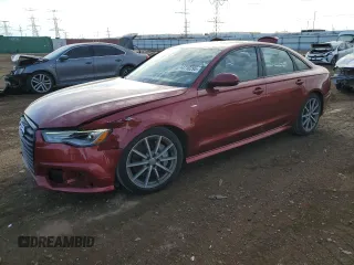 2017 Audi A6 Premium Plus with VIN WAUG8AFCXHN061947, listed as a Copart auction lot 44710295 with 81,667 mi miles and Salvage Title. Bid and sale history available at carsss.com. Image 1.