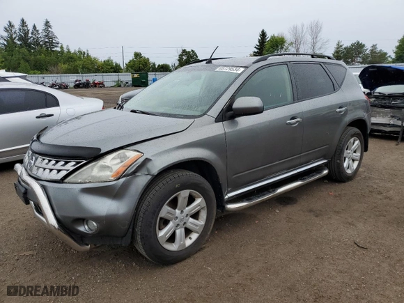 2006 Nissan Murano SL with VIN JN8AZ08W76W541219, listed as a Copart auction lot 65729534 with 258,804 mi miles and Clean Title. Bid and sale history available at carsss.com. Image 1.