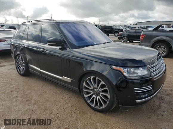 2016 Land Rover Range Rover Autobiography with VIN SALGV2EF7GA300589, listed as a Copart auction lot 63812674 with 78,075 mi miles and Salvage Title. Bid and sale history available at DreamBid. Image 4.