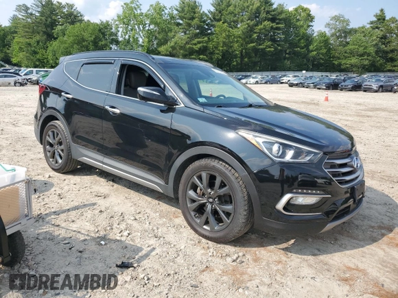 2017 Hyundai Santa Fe Ultimate with VIN 5XYZWDLA2HG487757, listed as a Copart auction lot 60721855 with 54,644 mi miles and Salvage title. Bid and sale history available at DreamBid. Image 4.