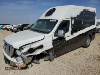 2012 Nissan NV SV with VIN 1N6AF0LY9CN108884, listed as a Copart auction lot 49359695 with 230,888 mi miles and Salvage Title. Bid and sale history available at carsss.com. Image 1.