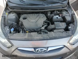 2013 Hyundai Accent GLS with VIN KMHCT4AEXDU559457, listed as a Copart auction lot 85445574 with 172,401 mi miles and Salvage Title. Bid and sale history available at carsss.com. Image 11.