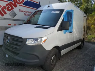 2022 Mercedes-Benz Sprinter with VIN W1Y4DBHY6NP437023, listed as a Copart auction lot 64633344 with 98,077 mi miles and Clean Title. Bid and sale history available at DreamBid. Image 1.