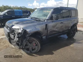 2023 Land Rover Defender X with VIN SALEXEEU6P2136280, listed as a Copart auction lot 77014604 with 27,736 mi miles and Salvage title. Bid and sale history available at DreamBid. Image 1.