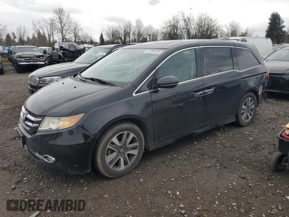 2014 Honda Odyssey Touring с VIN 5FNRL5H9XEB056180, выставлен на аукционе Copart как лот 47781575 с пробегом 142 707 миль миль и Списание • Salvage title. История ставок и продаж доступна на DreamBid. Изображение 1.