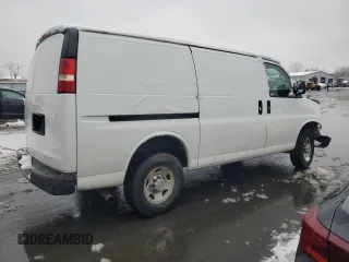 2014 Chevrolet Express Cargo Van with VIN 1GCWGFCAXE1145819, listed as a Copart auction lot 44579255 with 0 mi miles and Salvage Title. Bid and sale history available at carsss.com. Image 3.