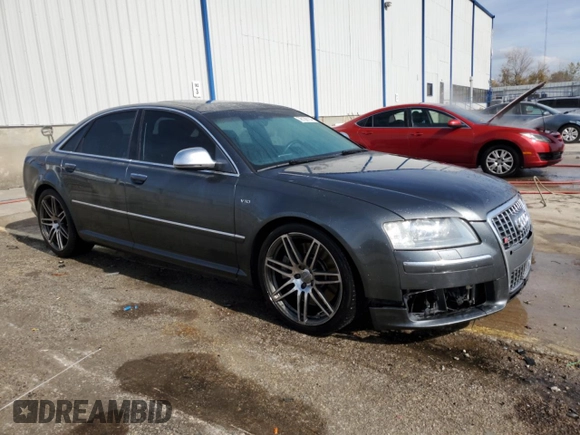 2008 Audi S8 z VIN WAUPN94E28N003150, wystawiony jako Copart lot #78130114 z przebiegiem 126 063 mil mil oraz Szkoda całkowita • Salvage title. Historia ofert i sprzedaży dostępna na DreamBid. Obrazek 4.