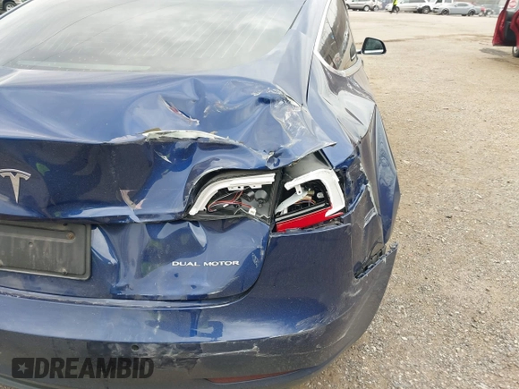 2018 Tesla Model 3 Long Range Battery with VIN 5YJ3E1EB2JF056166, listed as a IAAI auction lot 41847972 with 126,126 mi miles and . Bid and sale history available at DreamBid. Image 6.