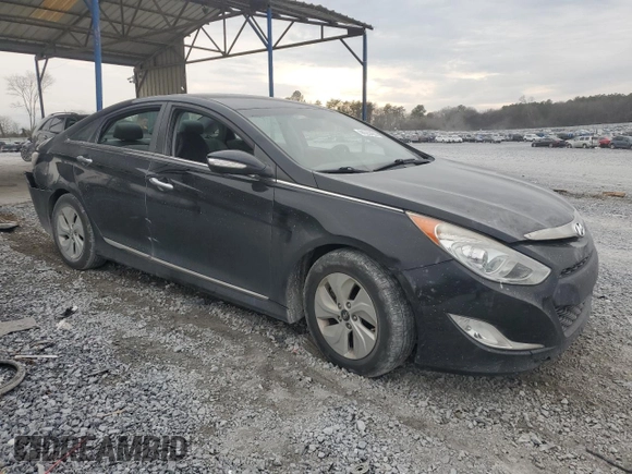 2013 Hyundai Sonata with VIN KMHEC4A47DA086716, listed as a Copart auction lot 44320485 with 125,558 mi miles and Salvage Title. Bid and sale history available at carsss.com. Image 4.