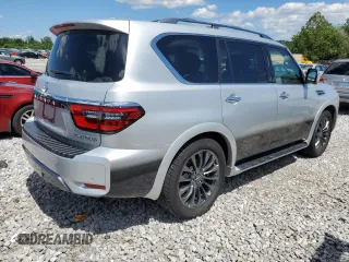 2021 Nissan Armada Platinum with VIN JN8AY2DB5M9791328, listed as a Copart auction lot 61401934 with 30,117 mi miles and Salvage Title. Bid and sale history available at carsss.com. Image 3.