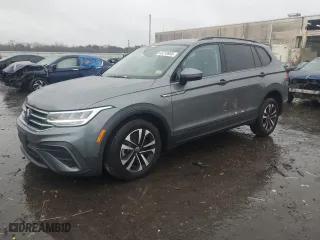 2024 Volkswagen Tiguan S with VIN 3VVFB7AX0RM051356, listed as a Copart auction lot 43218935 with 13,201 mi miles and Salvage Title. Bid and sale history available at carsss.com. Image 1.
