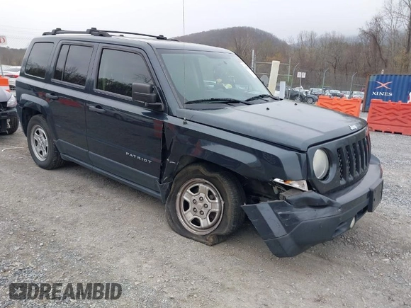 2014 Jeep Patriot Sport with VIN 1C4NJPBB7ED822885, listed as a IAAI auction lot 41947079 with 76,740 mi miles. Bid and sale history available at carsss.com. Image 1.