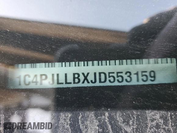 2018 Jeep Cherokee Latitude Plus with VIN 1C4PJLLBXJD553159, listed as a Copart auction lot 46189905 with 79,216 mi miles and Salvage Title. Bid and sale history available at carsss.com. Image 12.