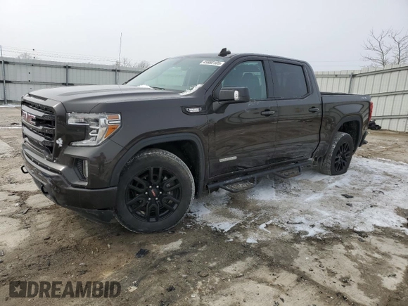 2021 GMC Sierra 1500 Elevation with VIN 3GTU9CET8MG300060, listed as a Copart auction lot 45880105 with 67,412 mi miles and Salvage Title. Bid and sale history available at DreamBid. Image 1.