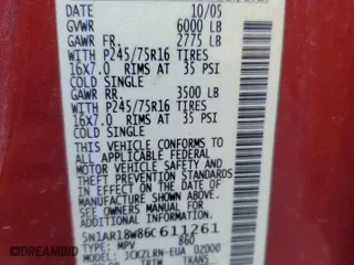 2006 Nissan Pathfinder SE with VIN 5N1AR18W86C611261, listed as a Copart auction lot 48187425 with 214,575 mi miles and Non Repairable. Bid and sale history available at carsss.com. Image 13.