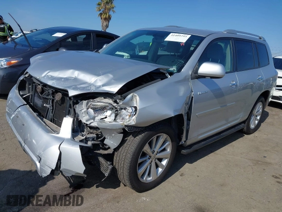 2008 Toyota Highlander Hybrid with VIN JTEEW41AX82008556, listed as a IAAI auction lot 41409295 with 201,687 mi miles. Bid and sale history available at carsss.com. Image 18.