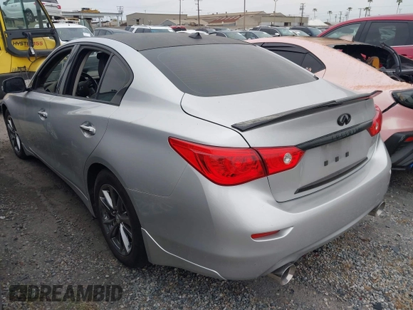 2017 Infiniti Q50 3.0t Premium with VIN JN1EV7APXHM741839, listed as a IAAI auction lot 41260299 with 107,644 mi miles. Bid and sale history available at carsss.com. Image 3.