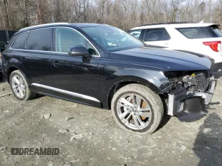 2020 Audi Q7 Premium Plus with VIN WA1LXAF70LD004740, listed as a Copart auction lot 87315404 with 55,158 mi miles and Salvage Title. Bid and sale history available at carsss.com. Image 4.