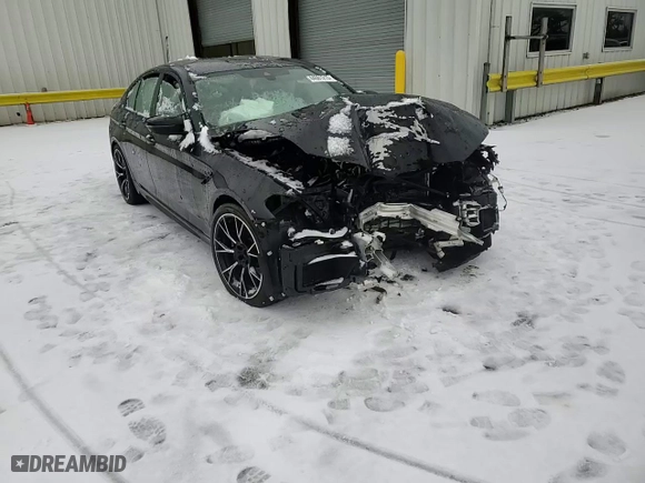 2023 BMW M5 with VIN WBS83CH05PCL17144, listed as a Copart auction lot 44081215 with 0 mi miles and Salvage Title. Bid and sale history available at carsss.com. Image 11.