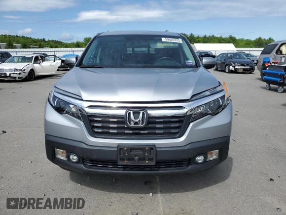 2019 Honda Ridgeline RTL with VIN 5FPYK3F57KB001594, listed as a Copart auction lot 59020335 with 31,465 mi miles and Salvage title. Bid and sale history available at DreamBid. Image 5.